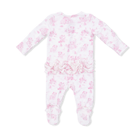 2 Way Ruffle Back Zipper Footie