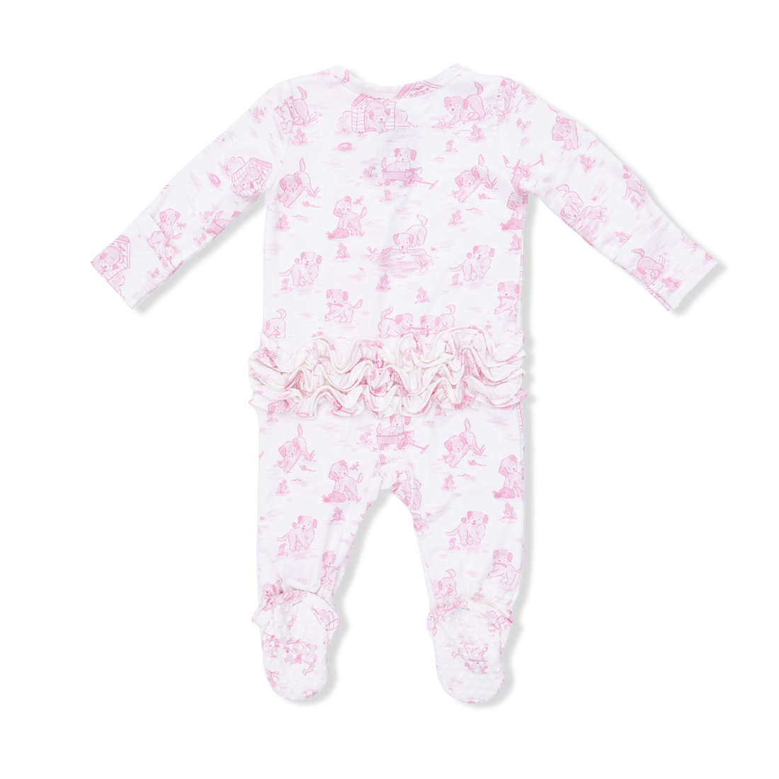 2 Way Ruffle Back Zipper Footie