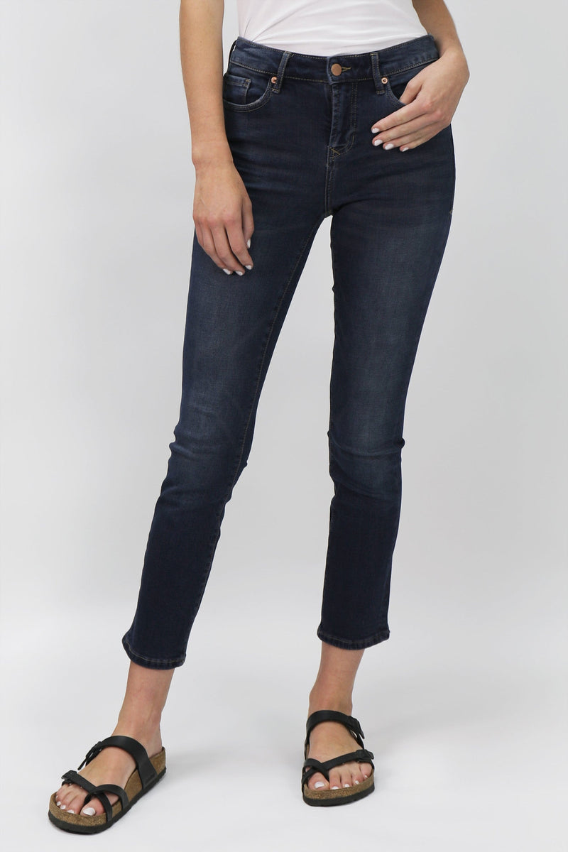 Blaire High Rise Ankle Slim Straight Jeans