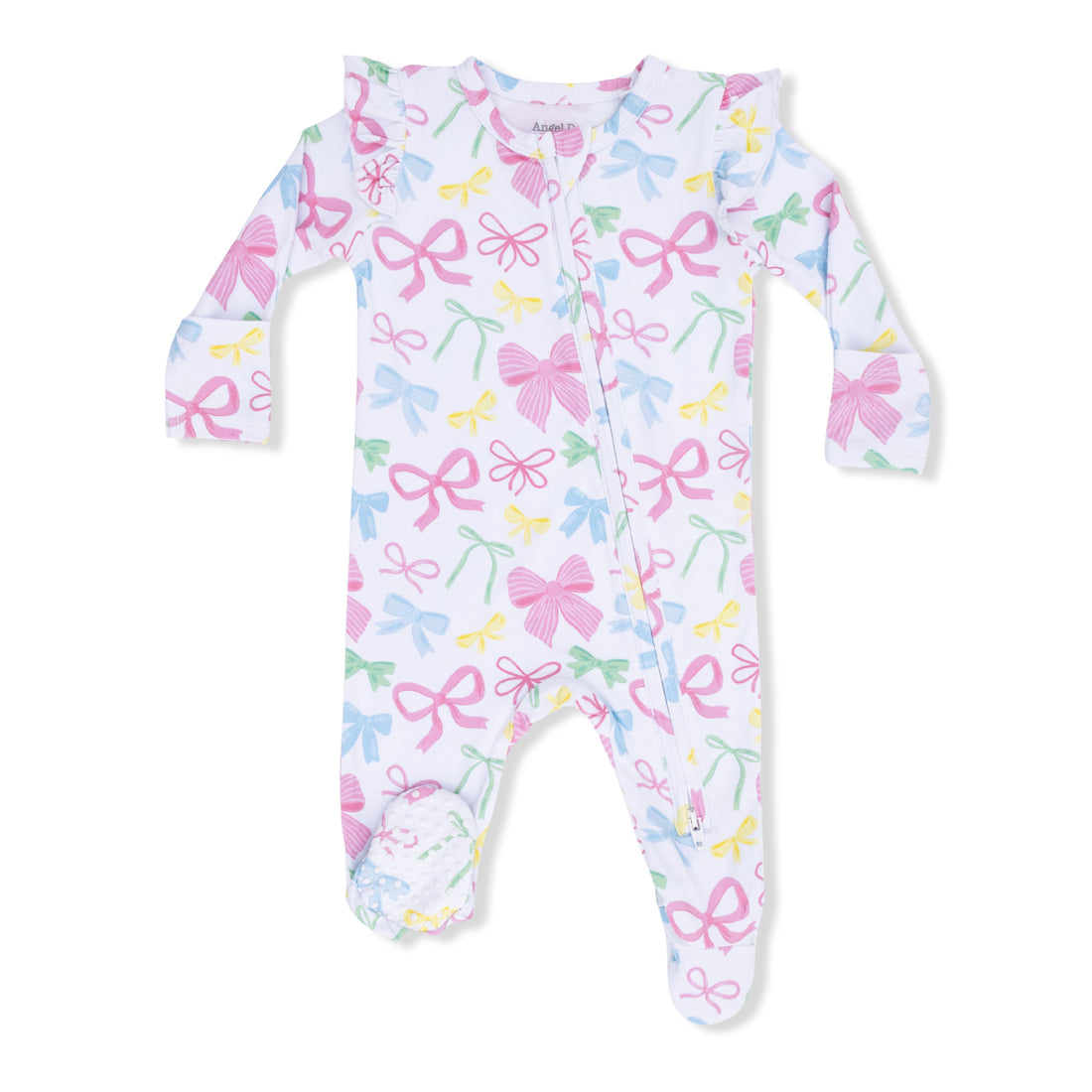 2 Way Ruffle Sleeve Zipper Footie