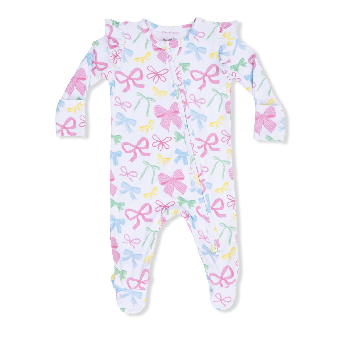 2 Way Ruffle Sleeve Zipper Footie