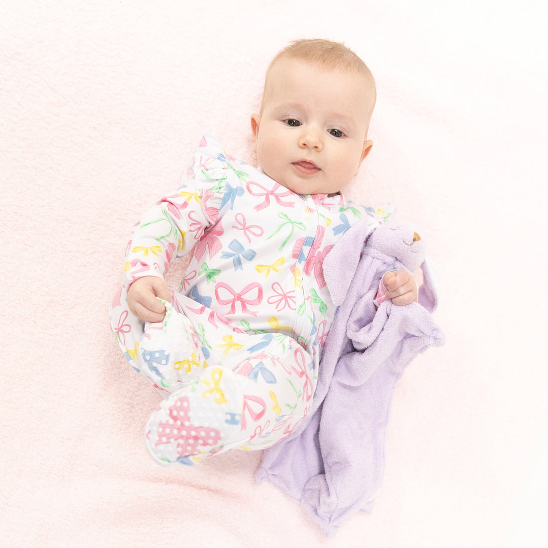 2 Way Ruffle Sleeve Zipper Footie