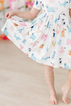 Short Sleeve Pocket Twirl Dress