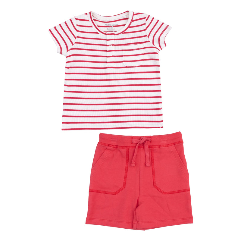 Rib Shirt and French Terry Short