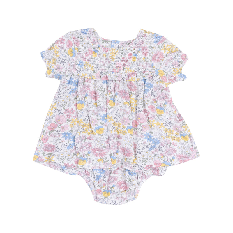 Smocked Ruffle Bubble with Skirt