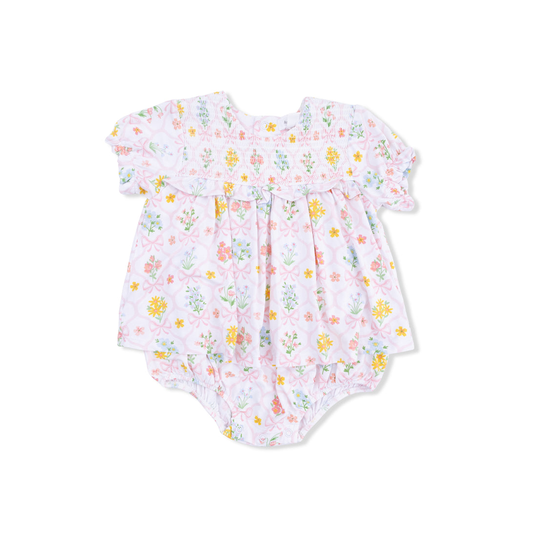 Smocked Ruffle Bubble with Skirt