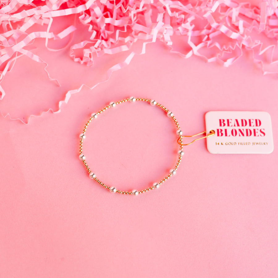 June Bracelet Gold with Silver