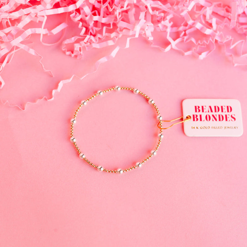 June Bracelet Gold with Silver