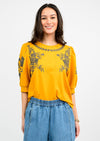 Trails Of Flowers Knit Top
