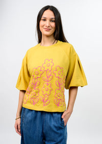 French Terry Floral Crewneck
