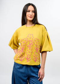 French Terry Floral Crewneck