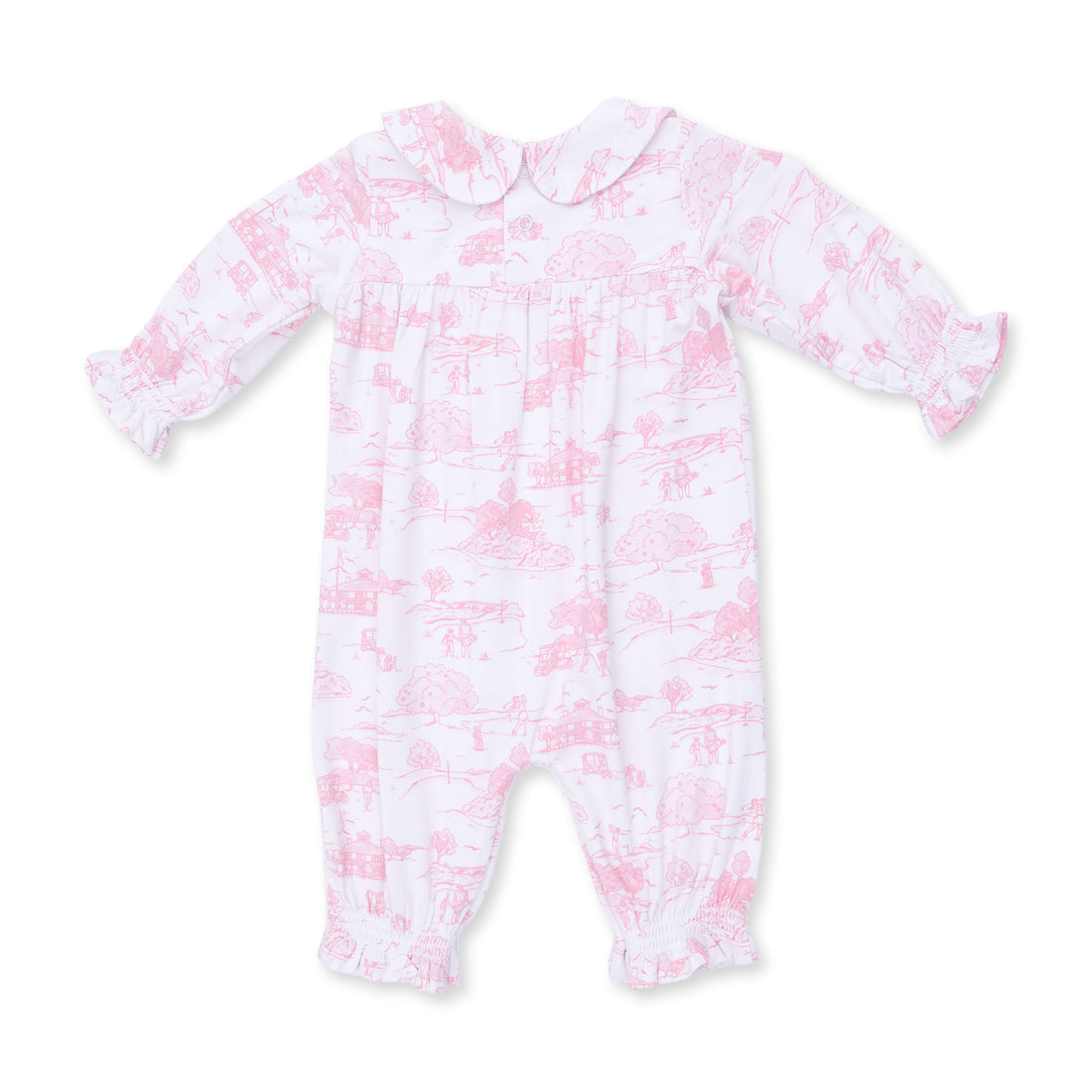 Smocked Long Sleeve Romper