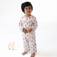 Smocked Long Sleeve Romper