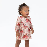 Long Sleeve Ruffle Bodysuit Dress