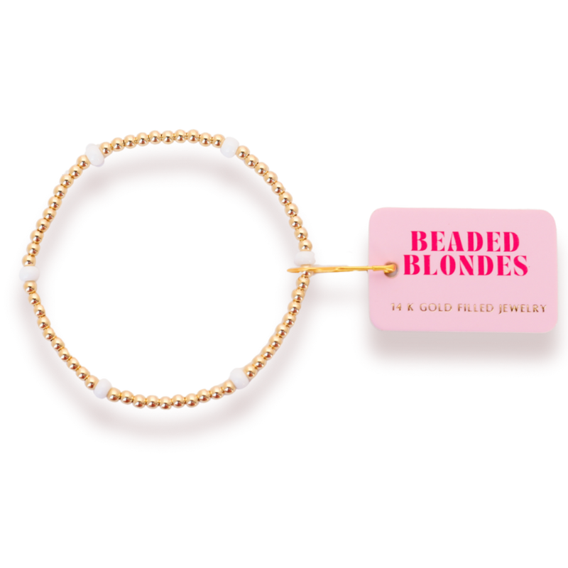 White Poppi Bracelet