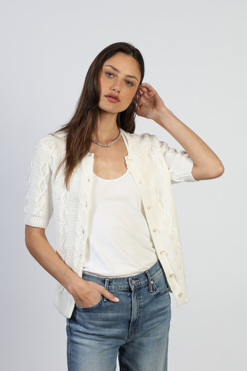 Cable-Knit Cardigan