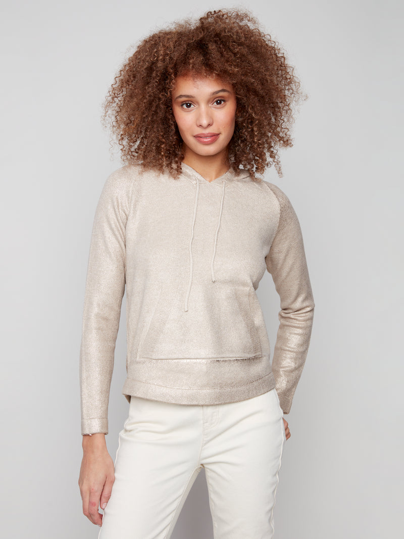 Plush Knit Hoodie Sweater