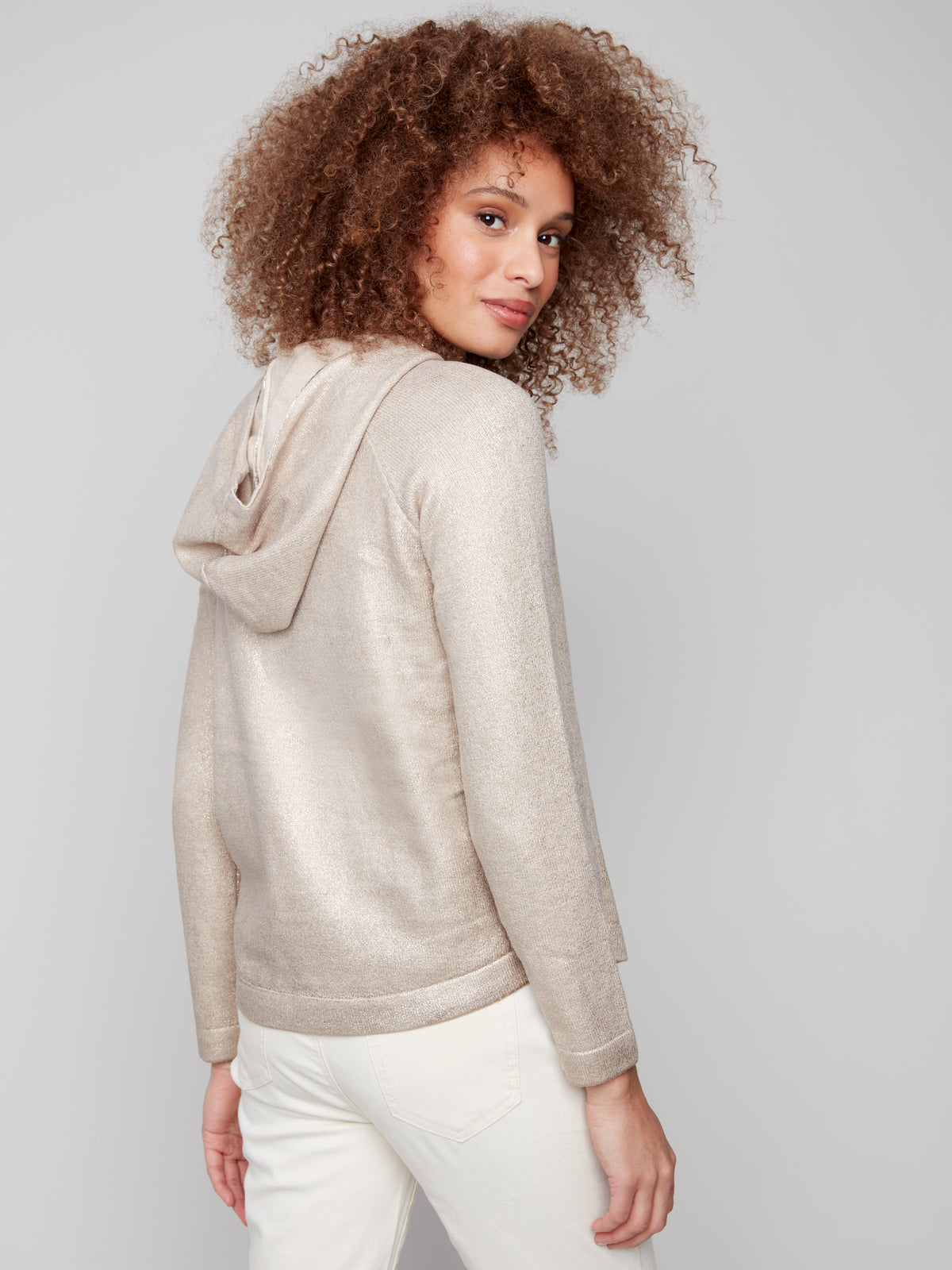Plush Knit Hoodie Sweater