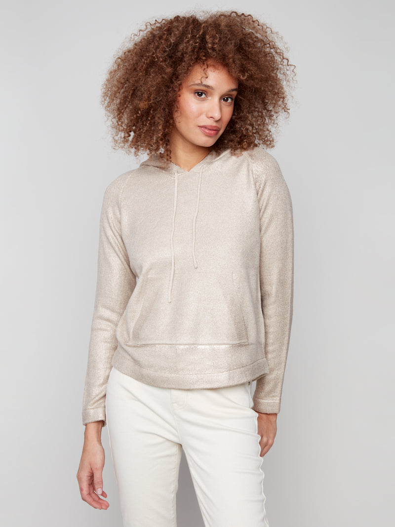 Plush Knit Hoodie Sweater