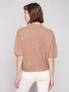 Elbow Sleeve Balloon Shape Sweater