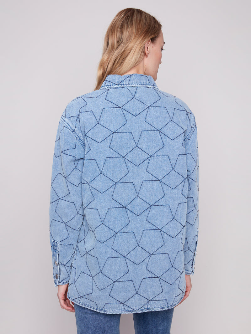 Star Quilted Denim Jacket