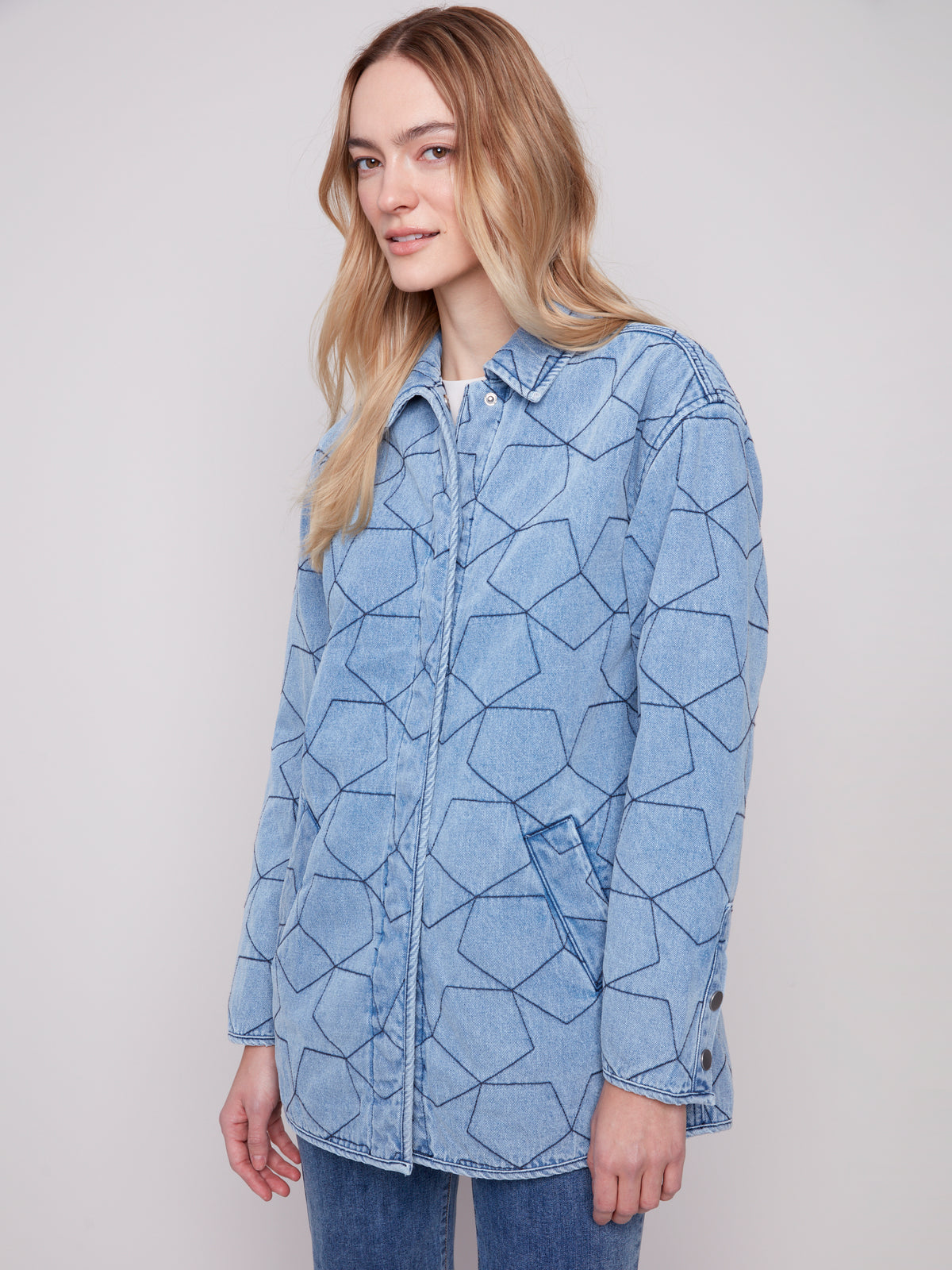 Star Quilted Denim Jacket