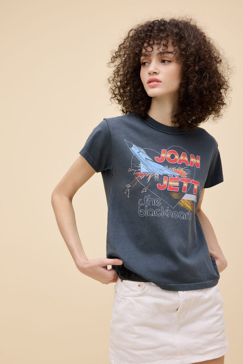 Joan Jett Fighter Reverse Gf Tee