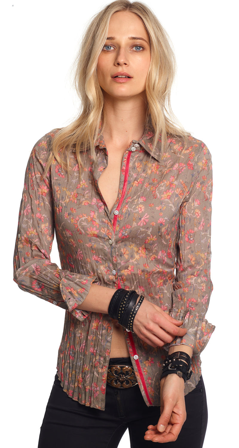 Moroccan Floral Button Down Shirt