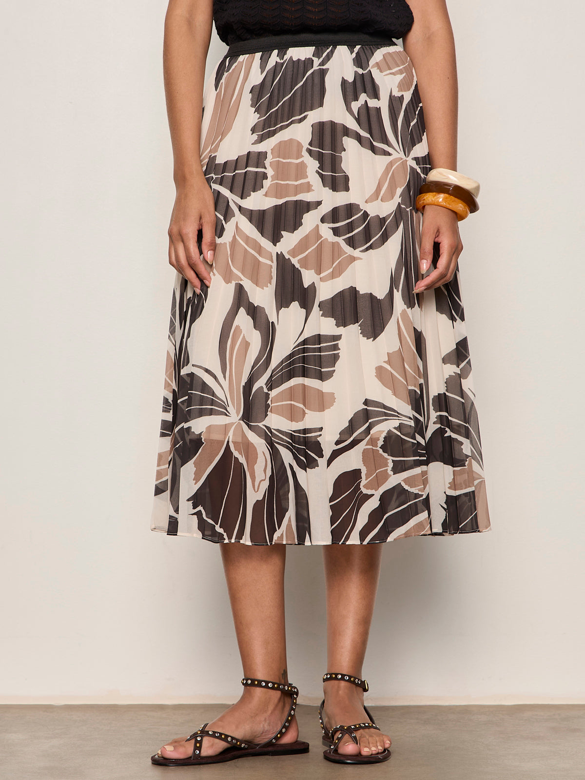 Nostalgia Pleated Midi Skirt
