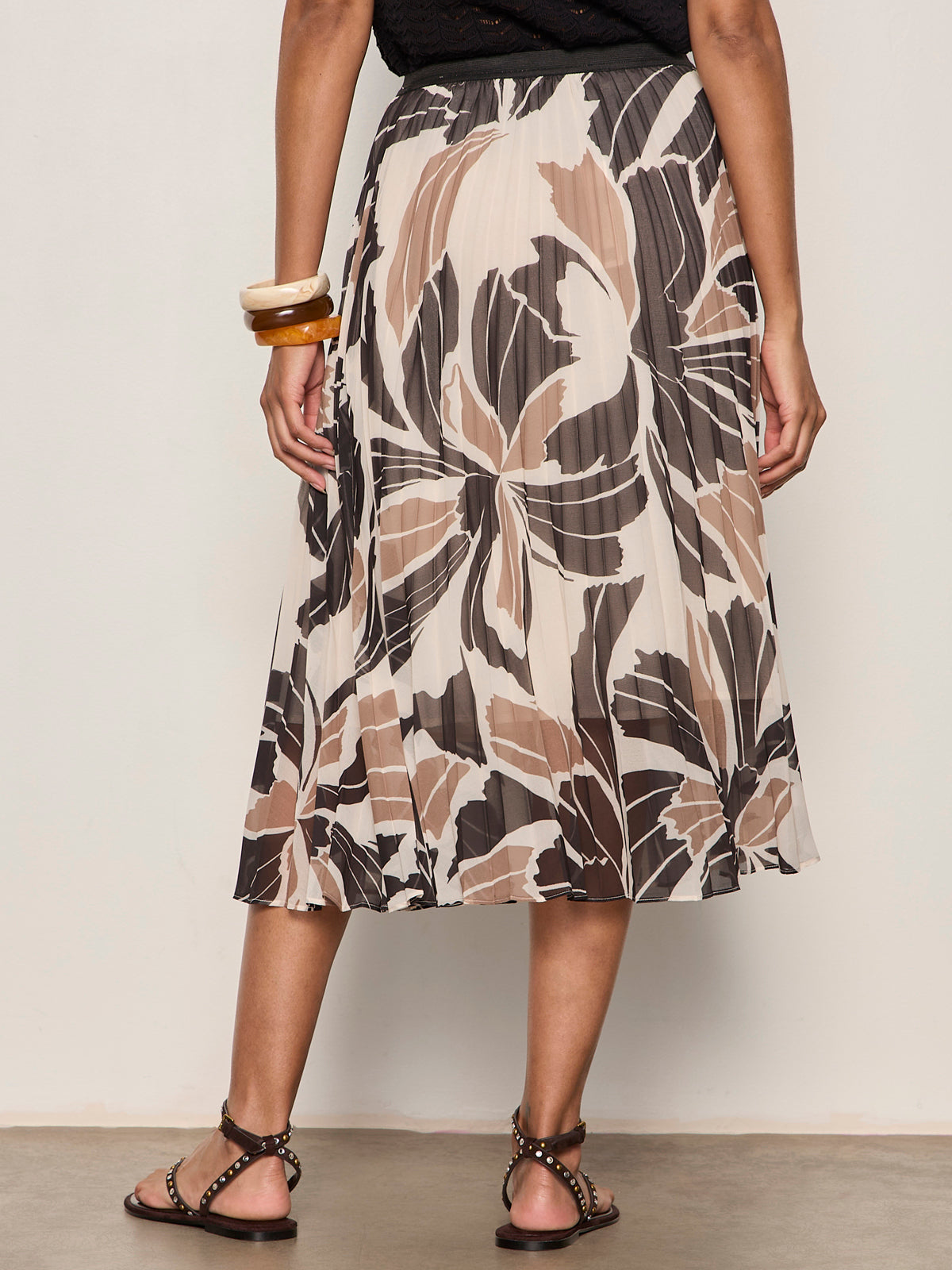 Nostalgia Pleated Midi Skirt