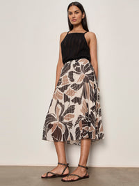 Nostalgia Pleated Midi Skirt
