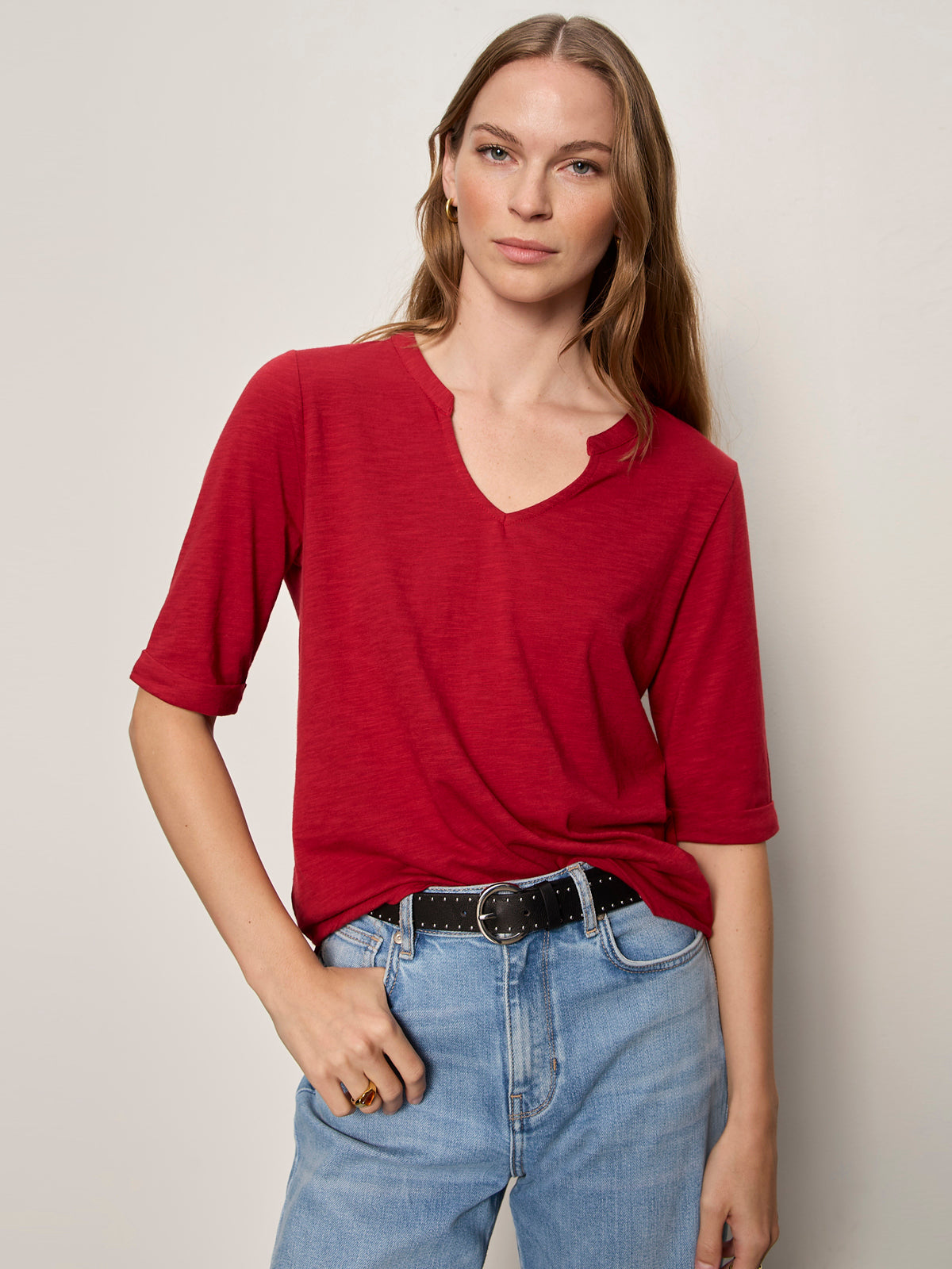 Dolce Notch Neck Tee