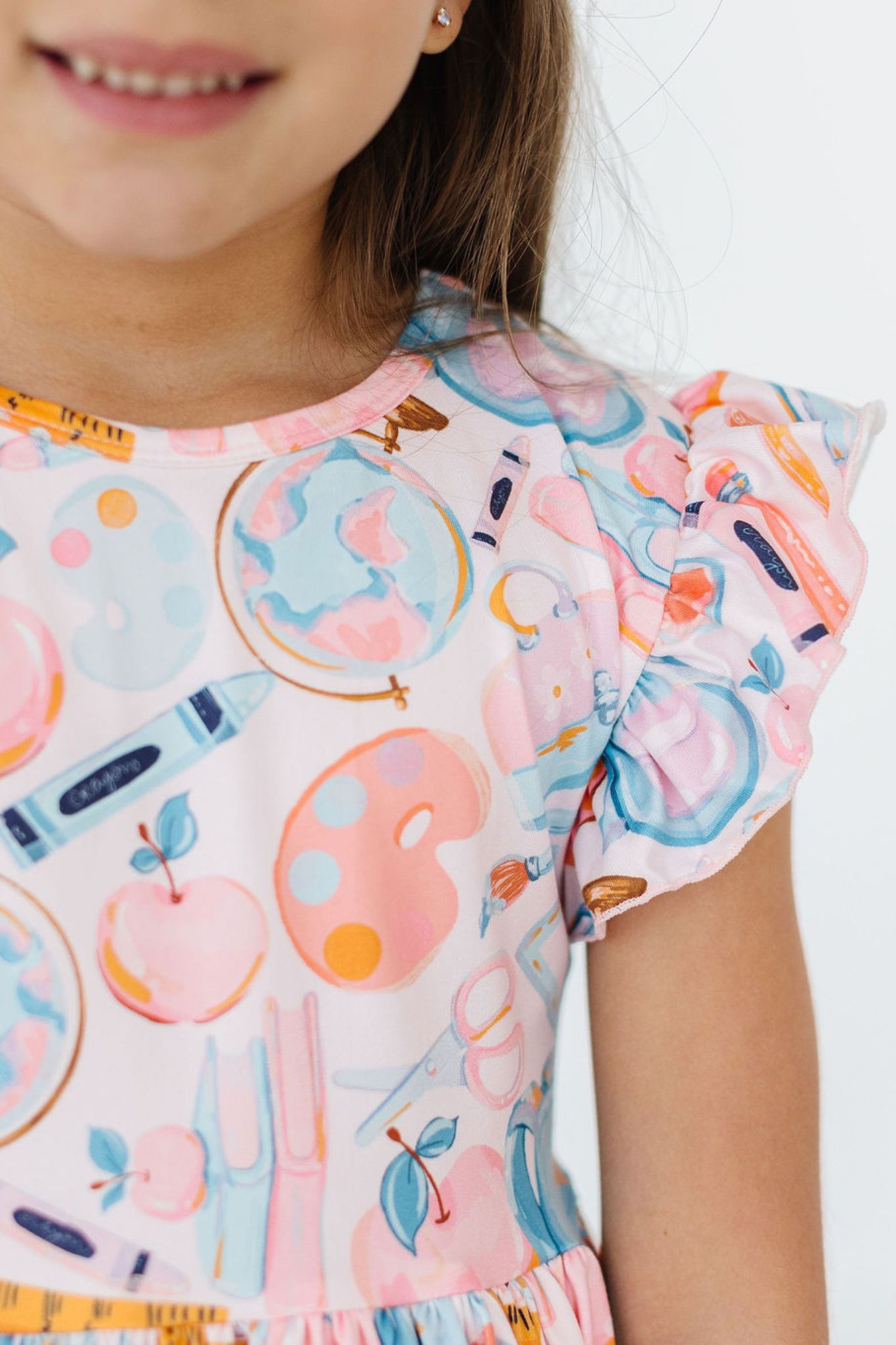 Flutter Sleeve Twirl Dress