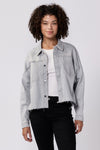 Gina Cropped Denim Boxy Jacket