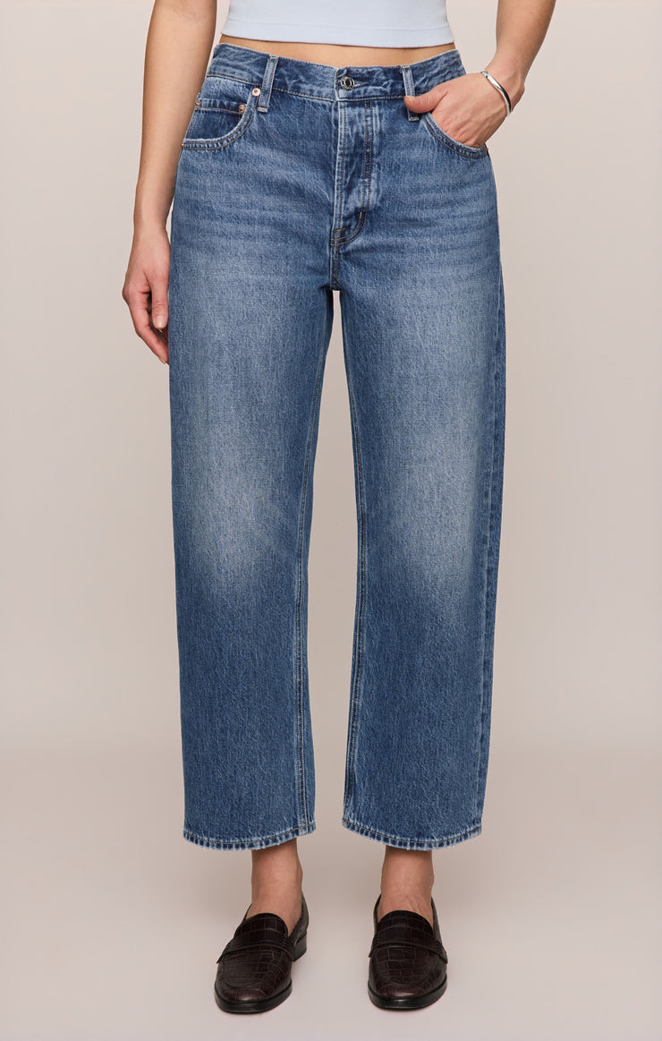 The Off Duty Denim Bowed Ankle