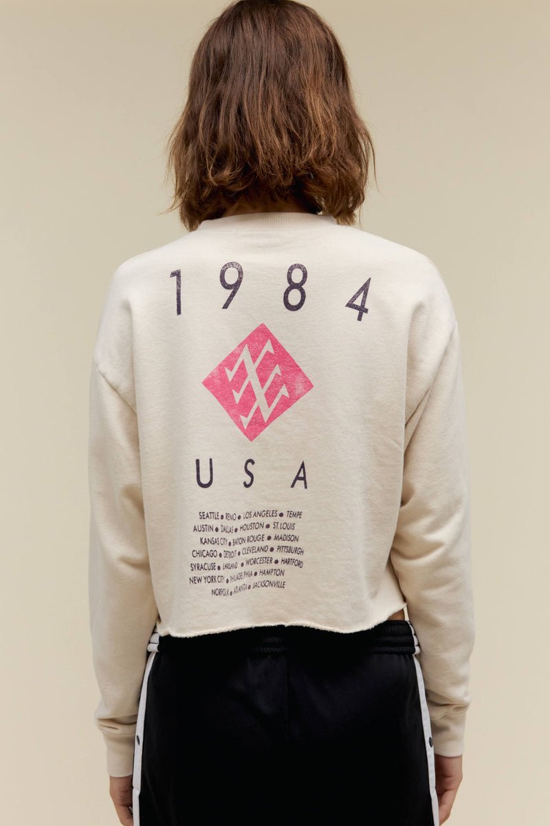 Duran Duran USA Tour 1984 Cropped Sweatshirt