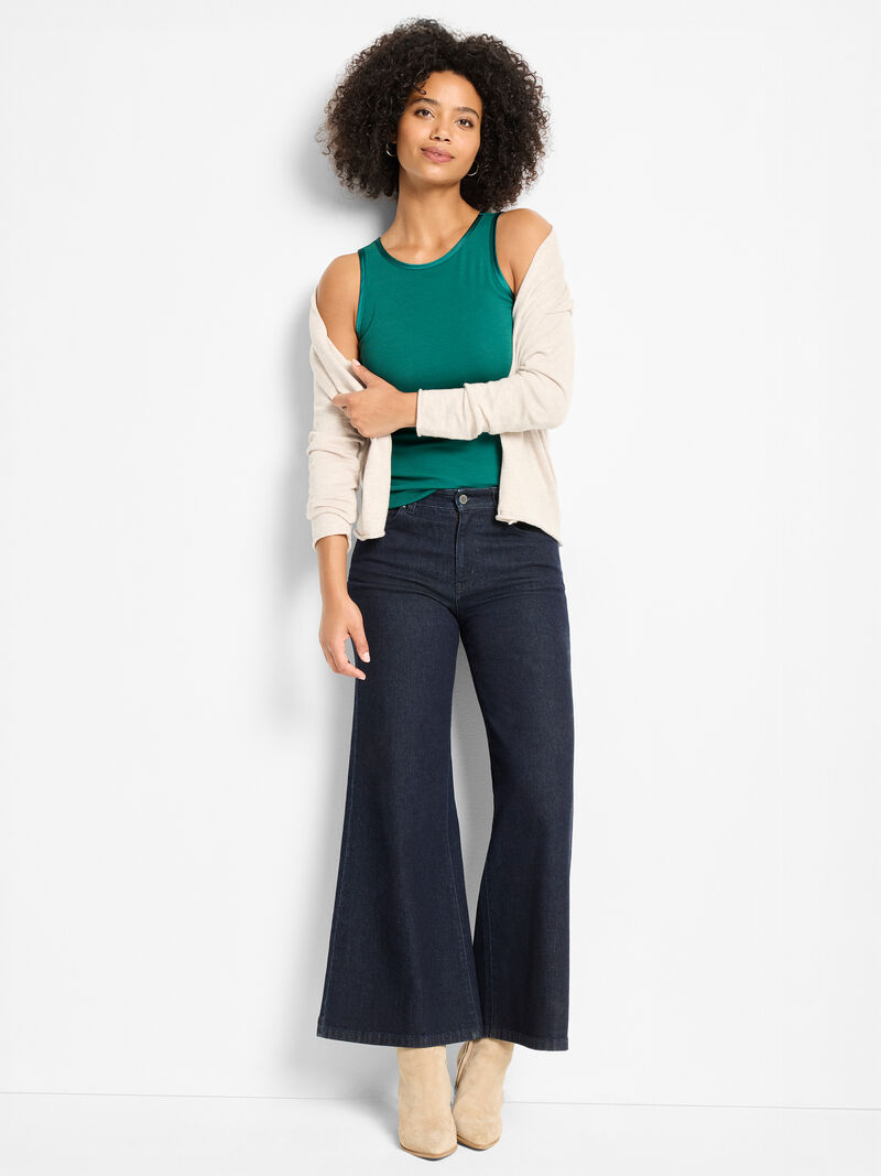 Trimmed Perfect Knit Ribbed Tank