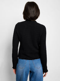 Fringe Mix Femme Knit Jacket
