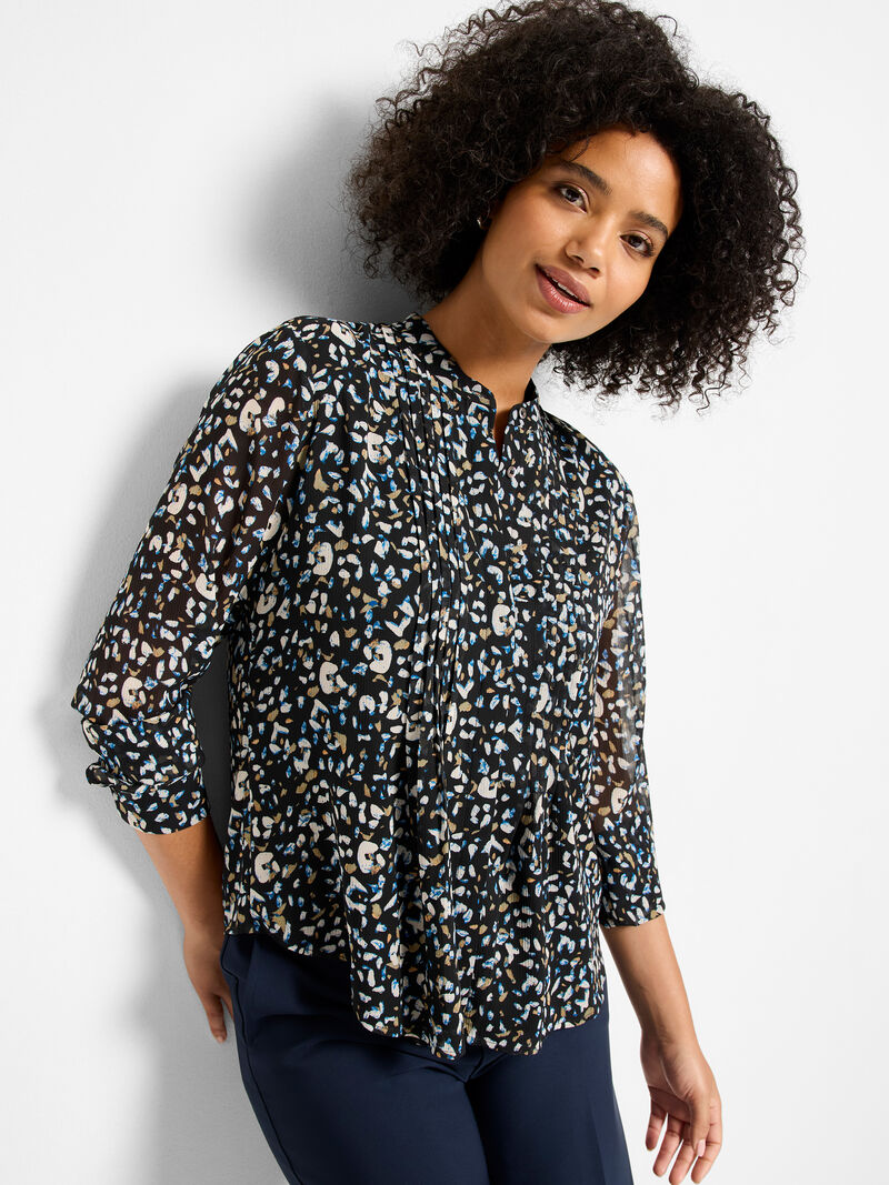 Femme Cheetah Tucked Top