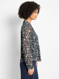 Femme Cheetah Tucked Top