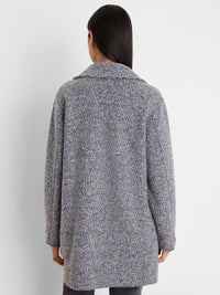 Mixed Boucle Knit Jacket