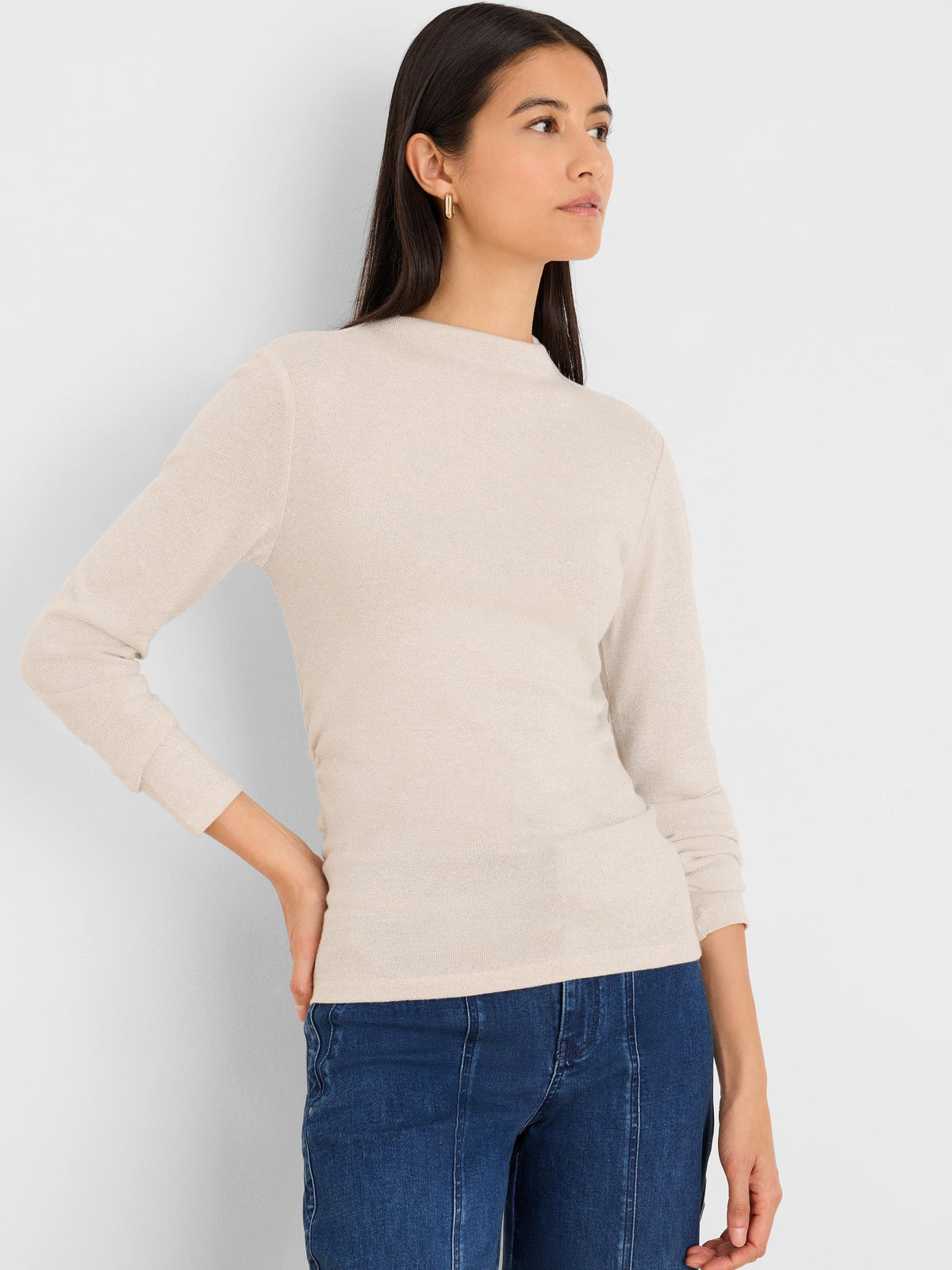 Everyday Sparkle Ruched Top