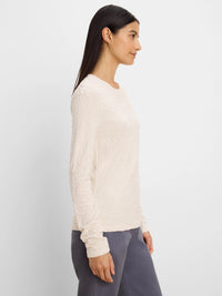 Crinkle Knit Textured Top