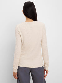 Crinkle Knit Textured Top