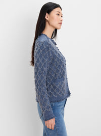 Diamond Fringe Knit Jacket