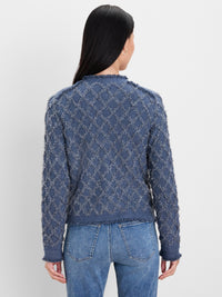 Diamond Fringe Knit Jacket