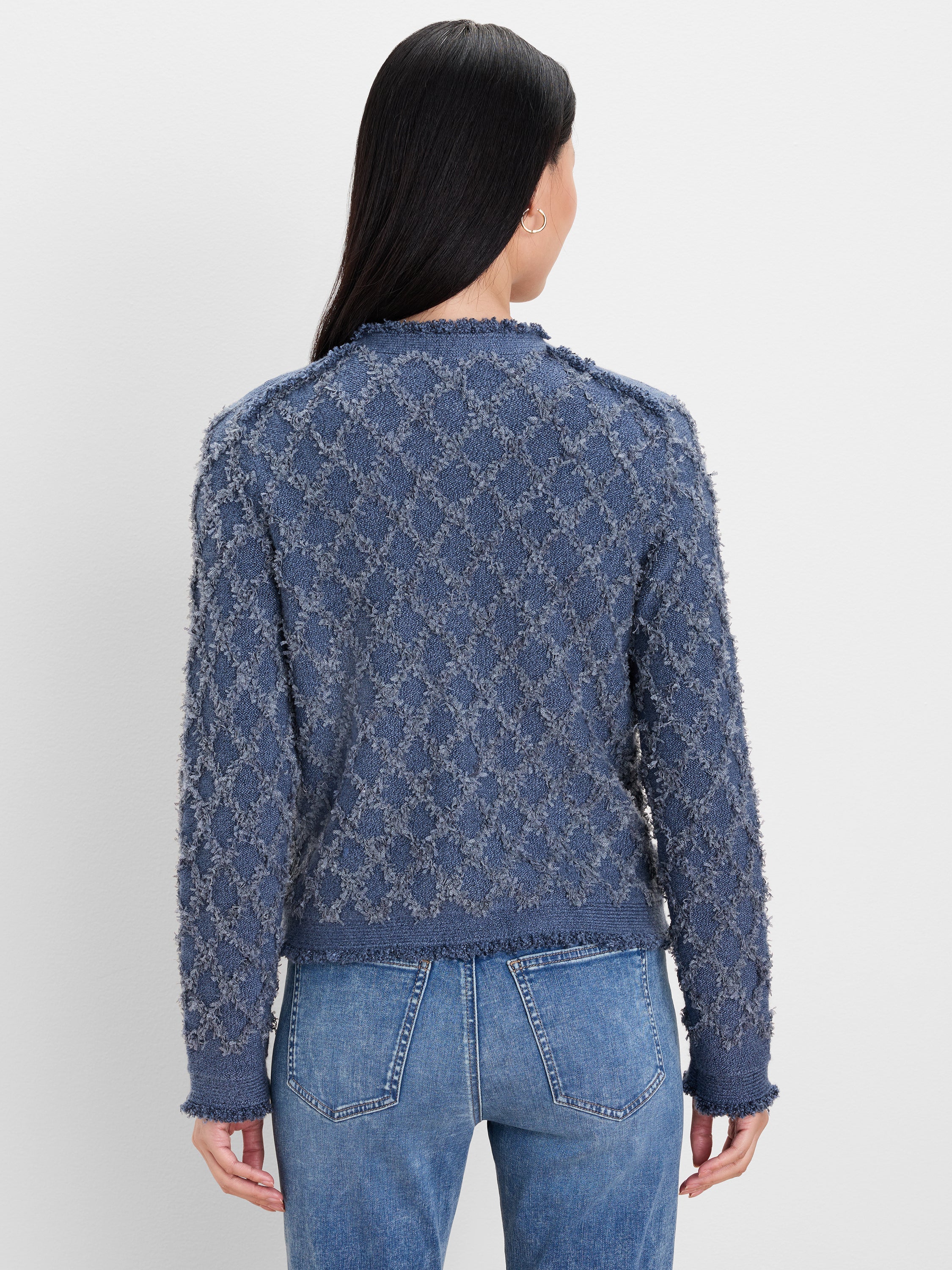 Diamond Fringe Knit Jacket