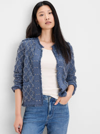 Diamond Fringe Knit Jacket