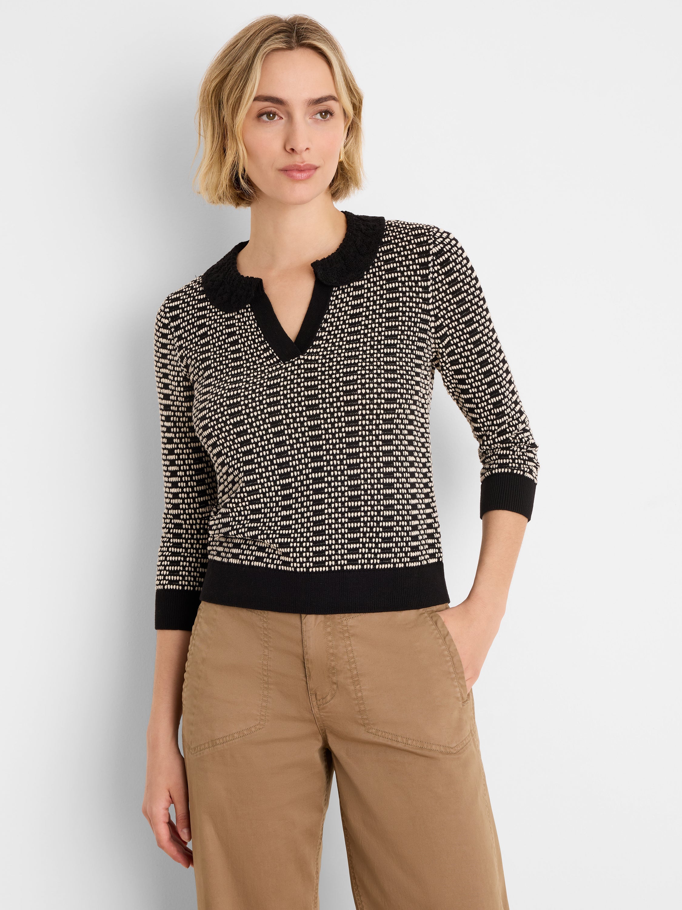 Geo Stitch Sweater