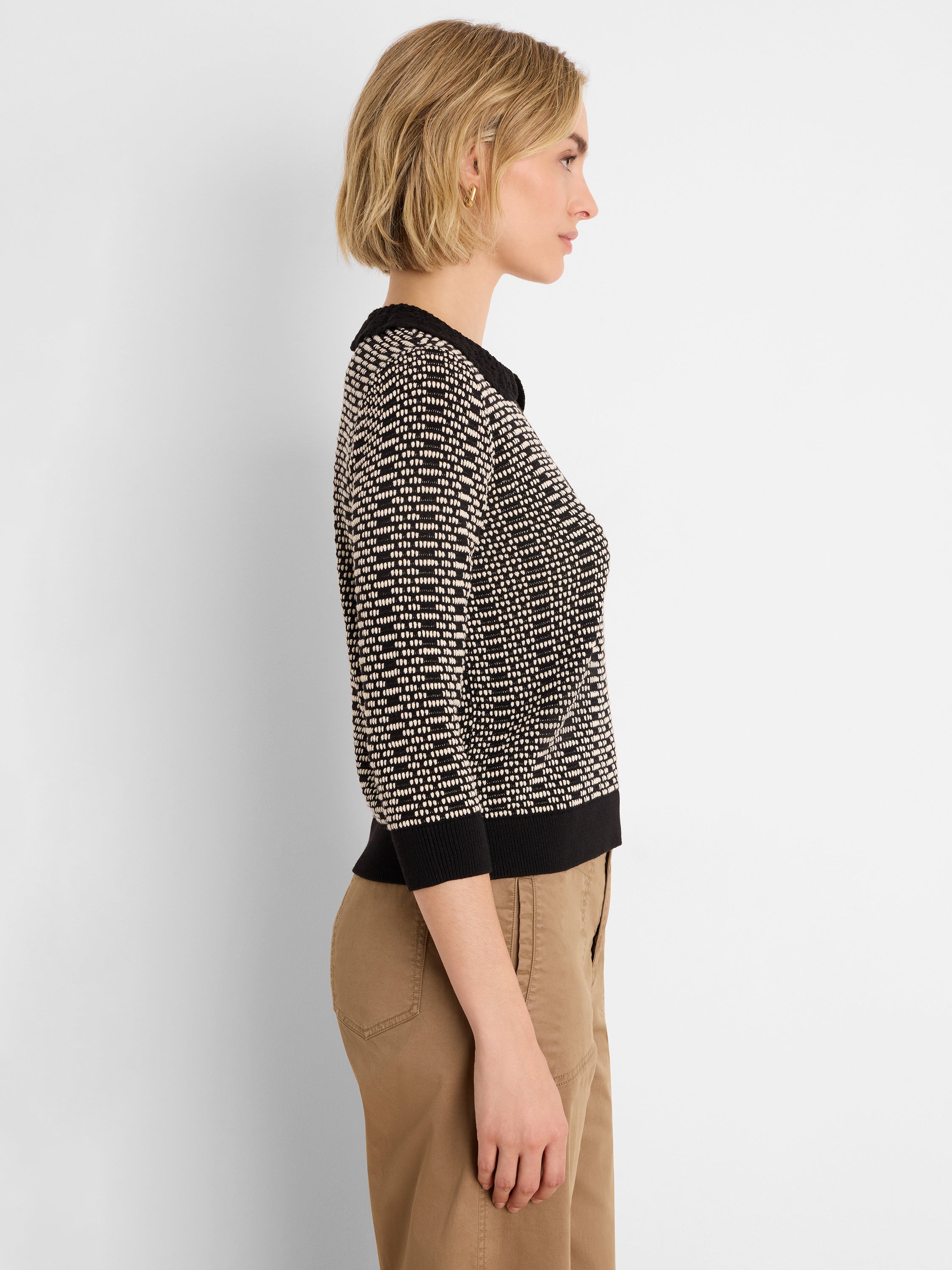 Geo Stitch Sweater